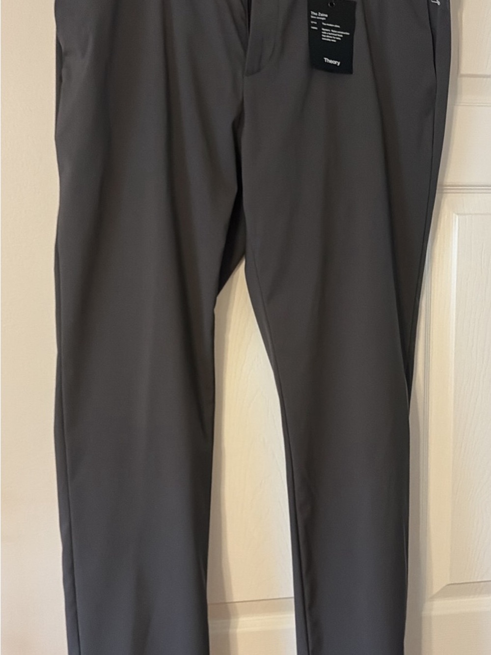 Theory Men's Gray Pants Theory Branded